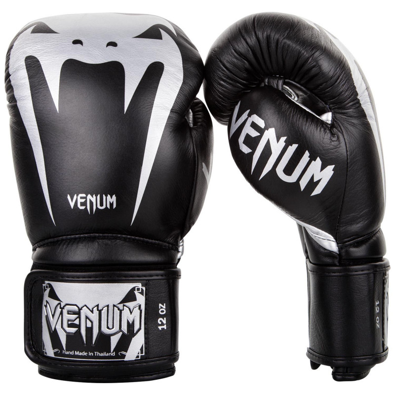 Перчатки Venum Giant 3.0 Boxing Gloves Nappa B/Silver (01712) фото 1