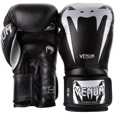 Перчатки Venum Giant 3.0 Boxing Gloves Nappa B/Silver (01712) фото 2