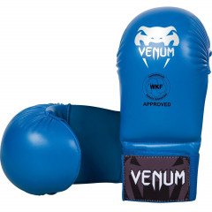 Перчатки Venum Karate Mitts Blue WKF