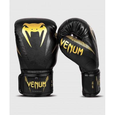 Перчатки Venum Impact Boxing Gloves Gold/Black (02060) фото 2