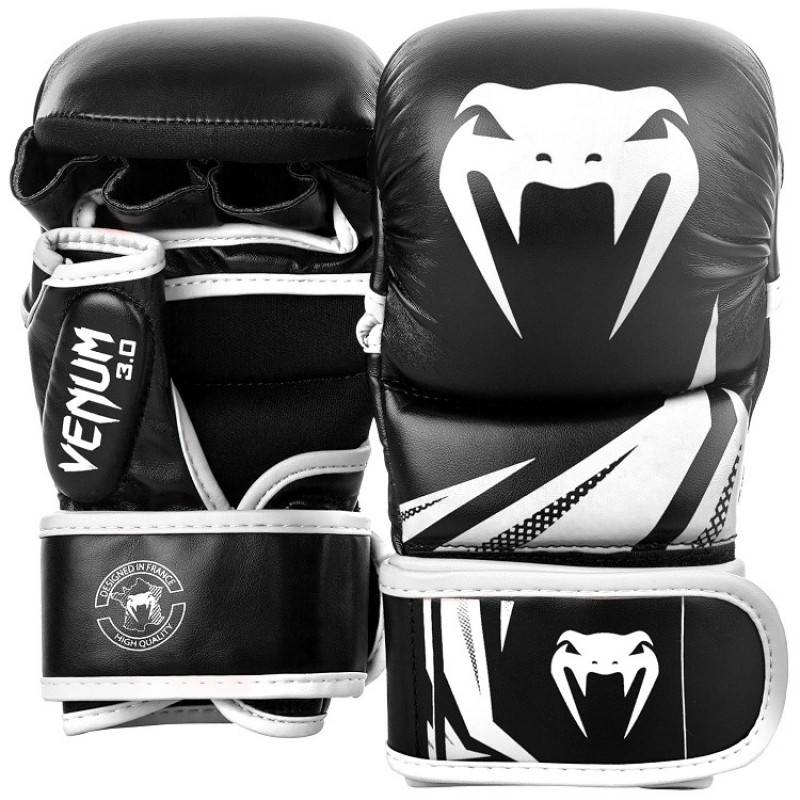 Рукавиці Venum Challenger 3.0 Sparring Gloves Black/White (01571) фото 1