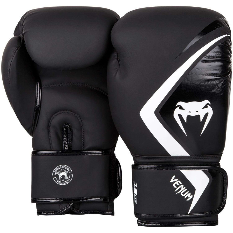 Боксерские перчатки Venum Contender 2.0 Чёрные/Серый (01558) фото 2