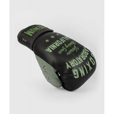 Перчатки Venum Boxing Lab Gloves Black/Green (02091) фото 3