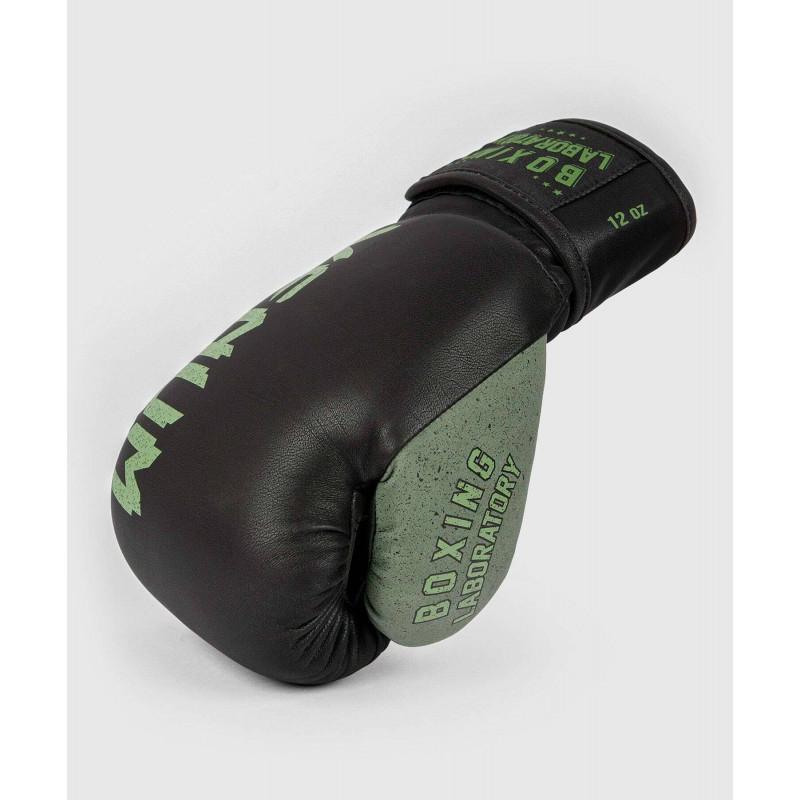 Перчатки Venum Boxing Lab Gloves Black/Green (02091) фото 4