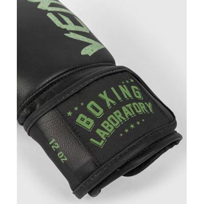 Перчатки Venum Boxing Lab Gloves Black/Green (02091) фото 5