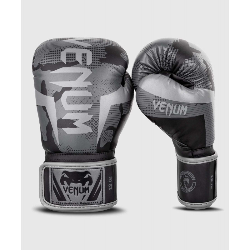 Перчатки Venum Elite Boxing Gloves Black/Dark camo (01999) фото 1