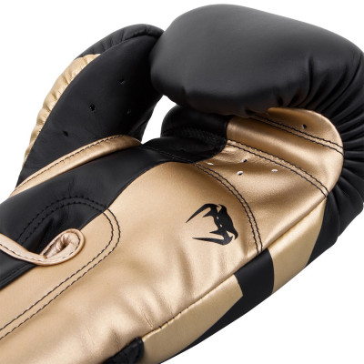 Боксерские перчатки Venum Elite Черные/Золото (01846) фото 4