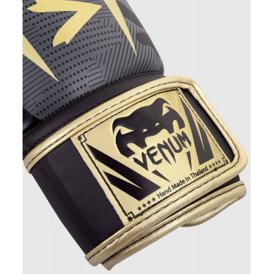 Перчатки Venum Elite Boxing Gloves Dark camo/Gold (02000) фото 3