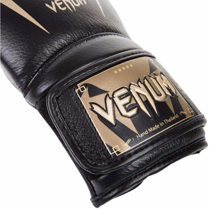 Боксерские Перчатки Venum Giant 3.0 Nappa Чёрные/Золото (01878) фото 3