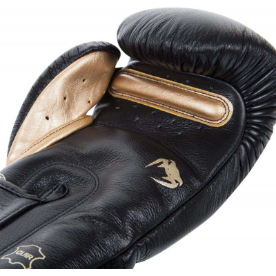 Боксерские Перчатки Venum Giant 3.0 Nappa Чёрные/Золото (01878) фото 4