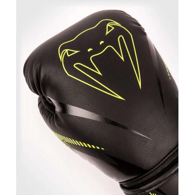 Перчатки Venum Impact Boxing Gloves Black/Neo (02067) фото 5