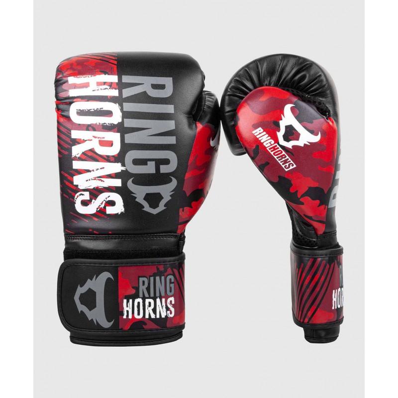 Перчатки Ringhorns Charger Camo Boxing Gloves Black/Red (02136) фото 1