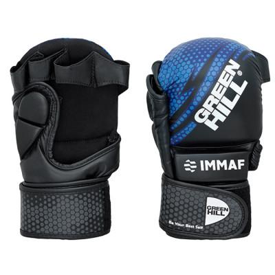 Перчатки MMA IMMAF Green hill blue (02364) фото 1