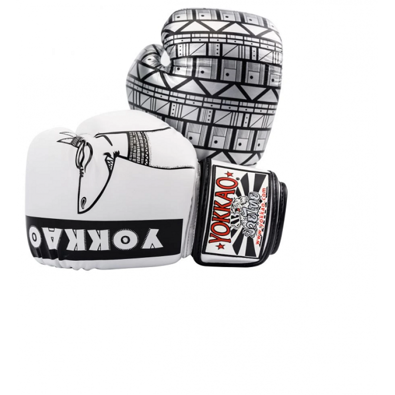 Боксёрские перчатки YOKKAO Anubis Gloves white (01765) фото 3
