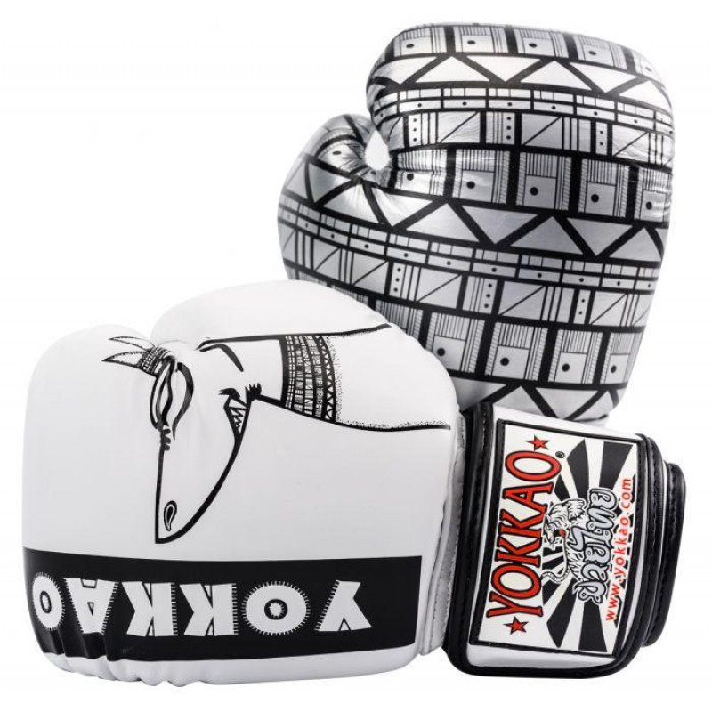 Боксёрские перчатки YOKKAO Anubis Gloves white (01765) фото 1