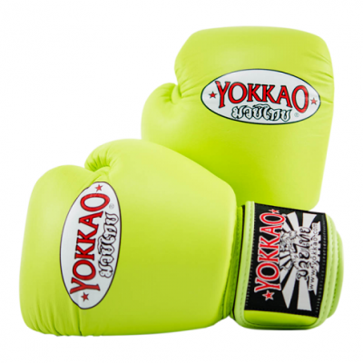 Боксёрские перчатки YOKKAO Matrix Gloves lime (01767) фото 1