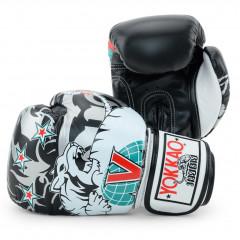 Перчатки боксёрские YOKKAO 90s Gloves Black