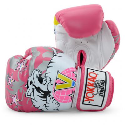 Перчатки боксёрские YOKKAO 90s Gloves Pink (02213) фото 1