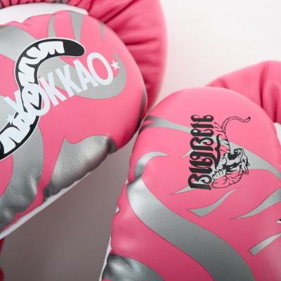 Перчатки боксёрские YOKKAO 90s Gloves Pink (02213) фото 4