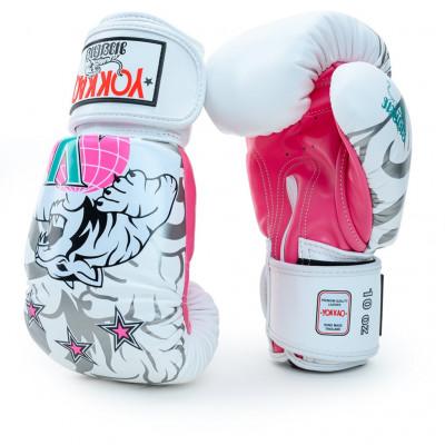 Перчатки боксёрские YOKKAO 90s Gloves White (02211) фото 2