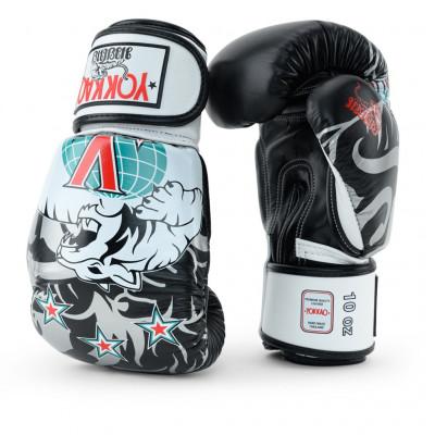 Перчатки боксёрские YOKKAO 90s Gloves Black (02210) фото 2