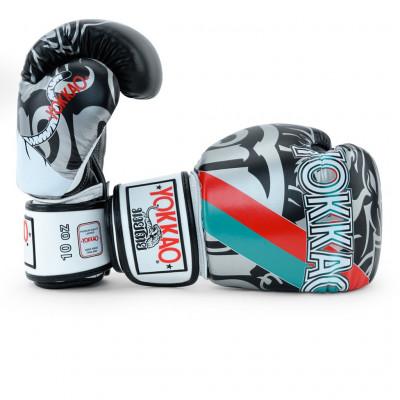 Перчатки боксёрские YOKKAO 90s Gloves Black (02210) фото 3