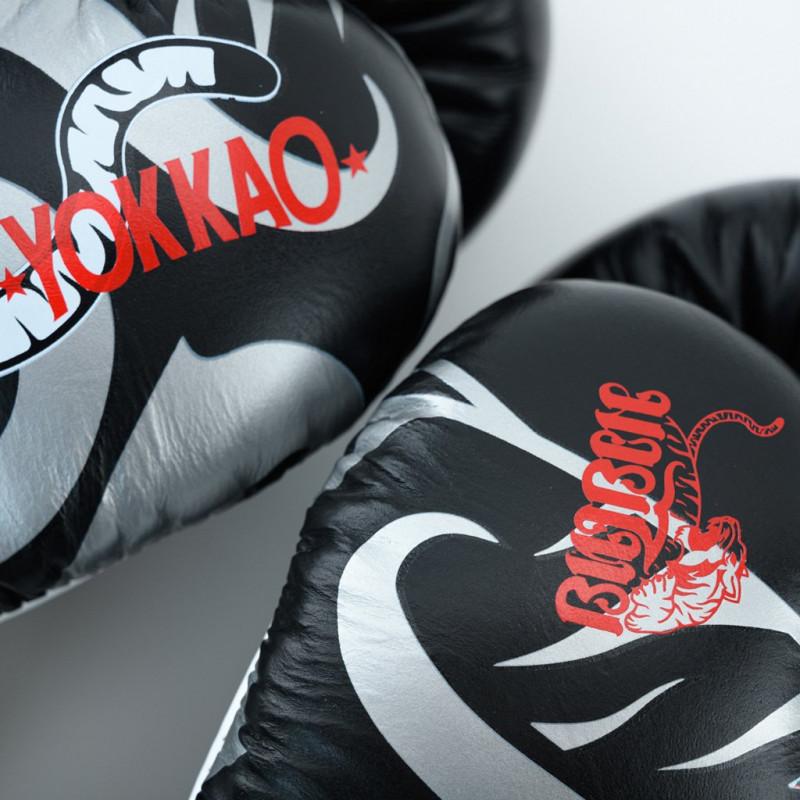 Перчатки боксёрские YOKKAO 90s Gloves Black (02210) фото 4