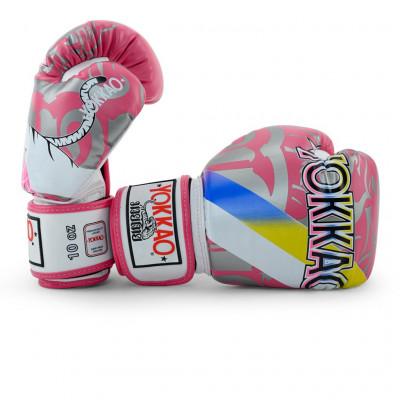 Перчатки боксёрские YOKKAO 90s Gloves Pink (02213) фото 2