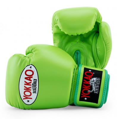 Боксёрские перчатки YOKKAO Matrix Boxing Gloves Lime Zest (02205) фото 1