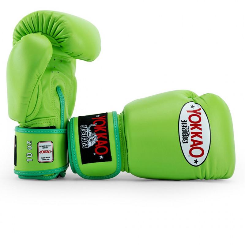 Боксёрские перчатки YOKKAO Matrix Boxing Gloves Lime Zest (02205) фото 3