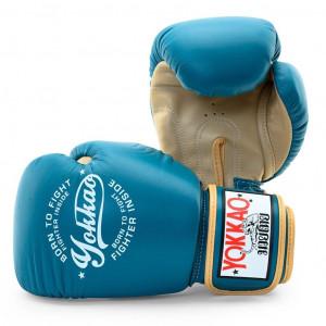 Рукавиці YOKKAO Vintage Boxing Blue Nobility
