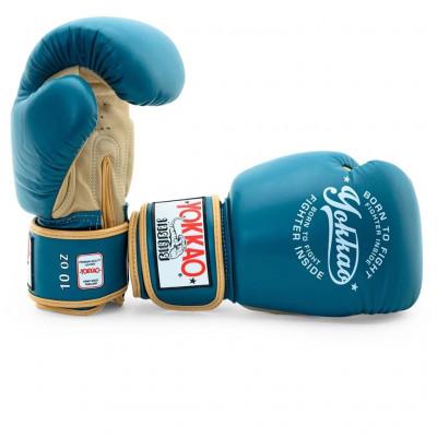 Перчатки YOKKAO Vintage Boxing Blue Nobility (02208) фото 3