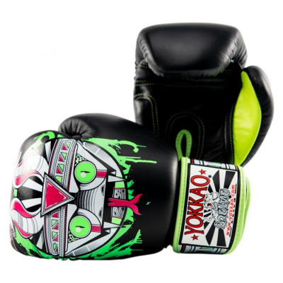 Боксёрские перчатки YOKKAO Apex Snake Muay Thai black (01643) фото 3