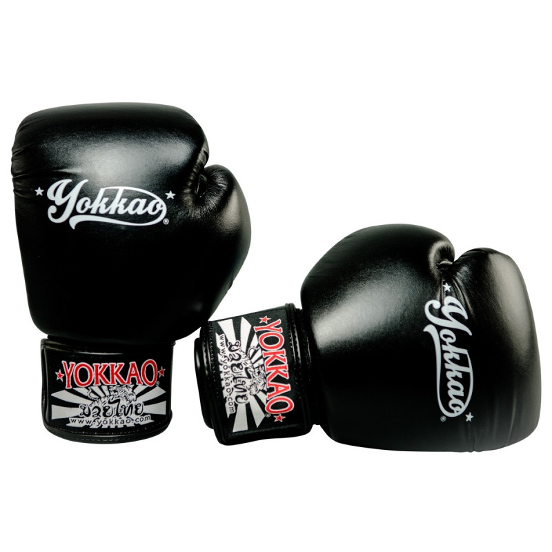 Боксёрские перчатки YOKKAO Vertigo Black Gloves (01462) фото 1