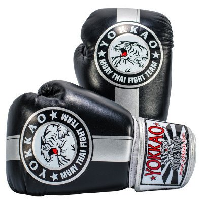 Перчатки YOKKAO FIGHT TEAM SILVER Boxing Gloves (01466) фото 1