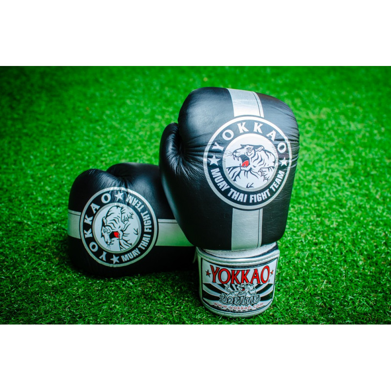 Перчатки YOKKAO FIGHT TEAM SILVER Boxing Gloves (01466) фото 4