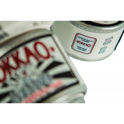 Перчатки YOKKAO FIGHT TEAM WHITE/SILVER Boxing Gloves (01518) фото 5