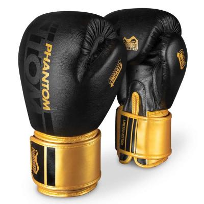 Боксерські рукавички Phantom APEX Black/Gold (02504) фото 1