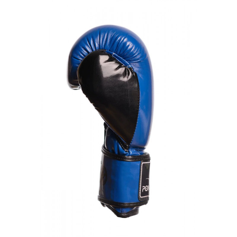 Боксёрсские перчатки PowerPlay Blue 3017 синие (01798) фото 3