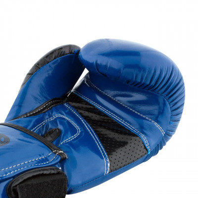 Боксёрсские перчатки PowerPlay Blue 3017 синие (01798) фото 2