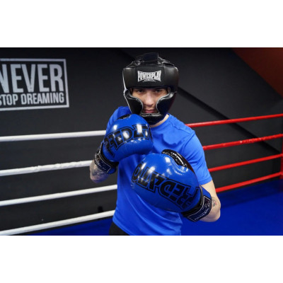 Боксерські рукавиці PowerPlay Blue 3017 сині (01798) фото 8
