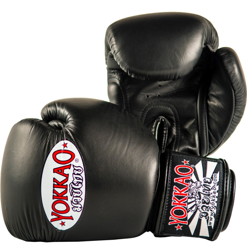 Перчатки YOKKAO Velcro Matrix Boxing Gloves Black (01194) фото 2