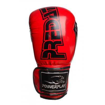 Боксёрсские перчатки PowerPlay Red 3017 красные (01796) фото 8