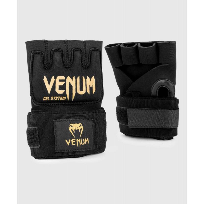 Бинты Venum Kontact Gel Glove Wraps Black/Gold (02059) фото 1