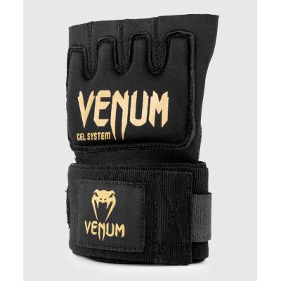 Бинты Venum Kontact Gel Glove Wraps Black/Gold (02059) фото 3