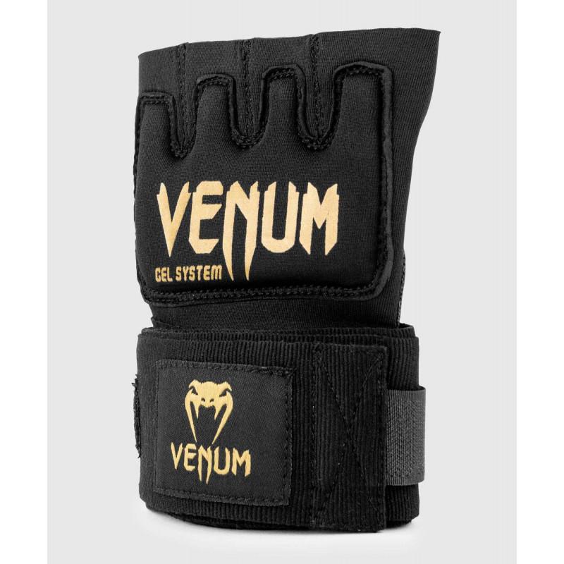 Бинты Venum Kontact Gel Glove Wraps Black/Gold (02059) фото 3