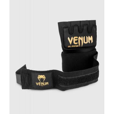 Бинты Venum Kontact Gel Glove Wraps Black/Gold (02059) фото 2