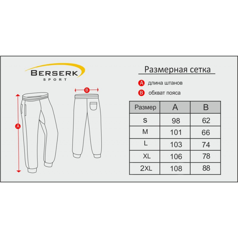 Спортивные штаны  BERSERK PREMIUM grey (01015) фото 6