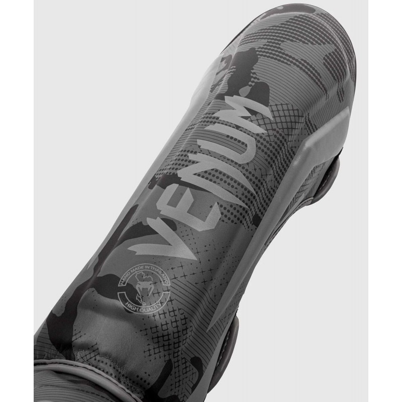 Защита ног Venum Elite Shin Guards Black/Dark camo (01997) фото 3
