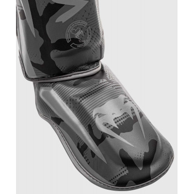 Защита ног Venum Elite Shin Guards Black/Dark camo (01997) фото 4